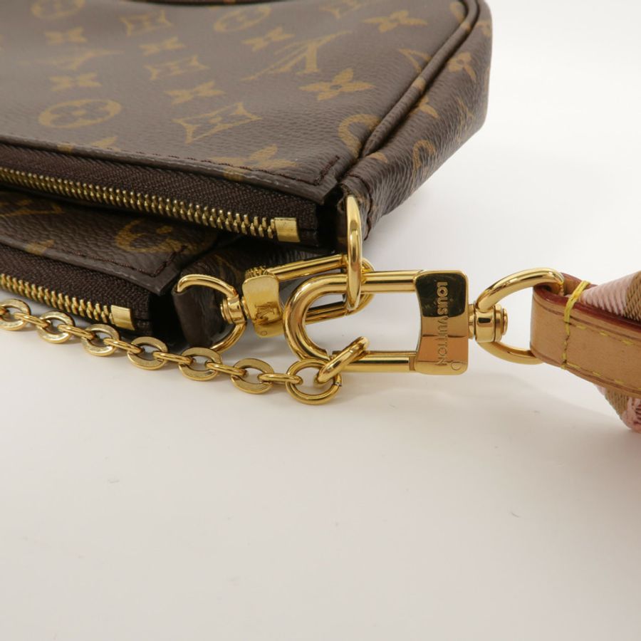 LOUIS VUITTON Monogram Multi Pochette Accessoires鏈帶手挽肩背兩用袋-16