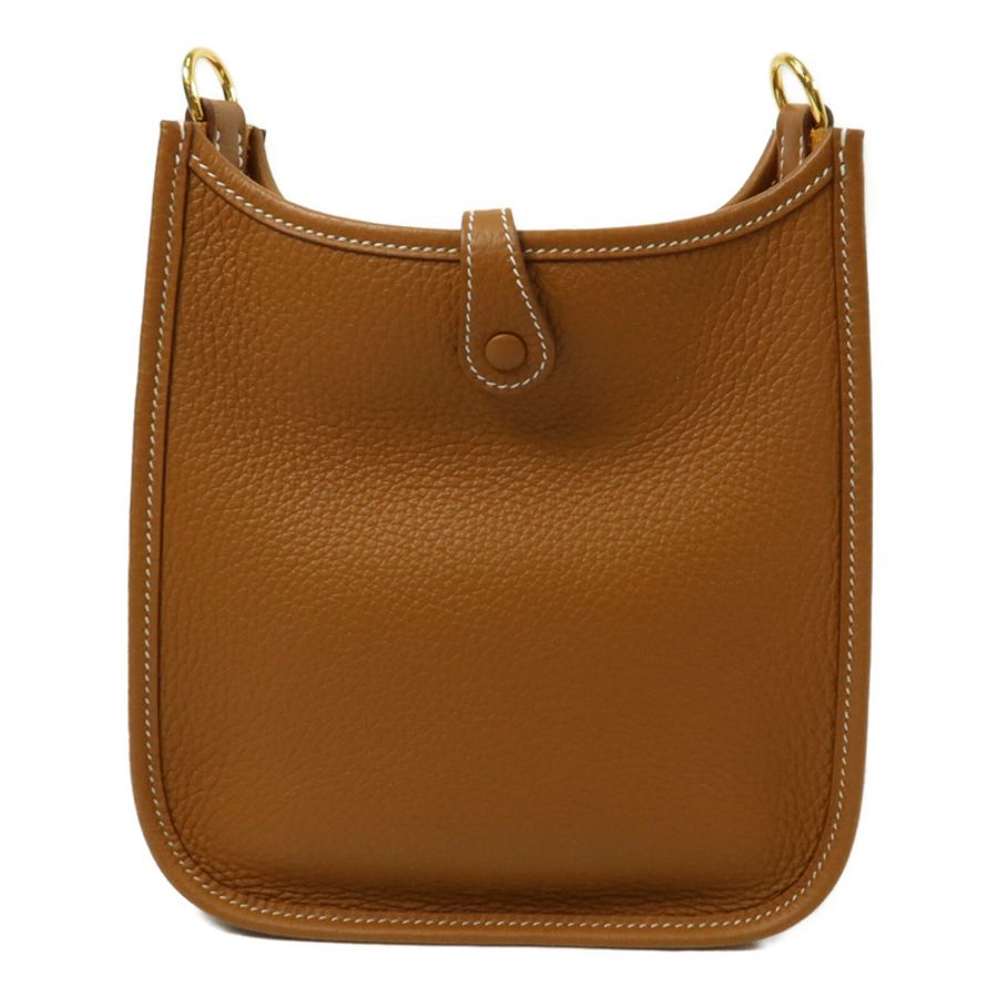 HERMES Clemence皮革Evelyne TPM肩背袋Gold-2