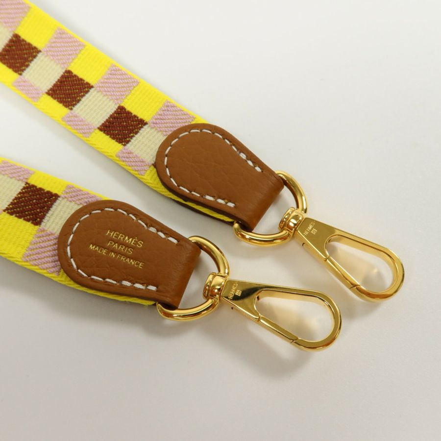HERMES Clemence皮革Evelyne TPM肩背袋Gold-8