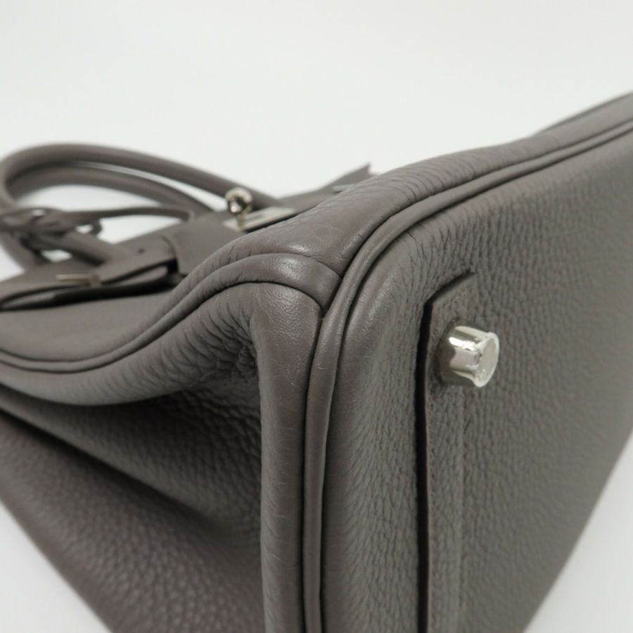 HERMES Togo皮革Birkin 30手挽袋Etain-9