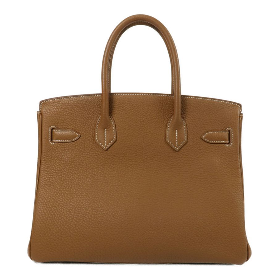 HERMES Togo皮革Birkin 30手挽袋Gold-2
