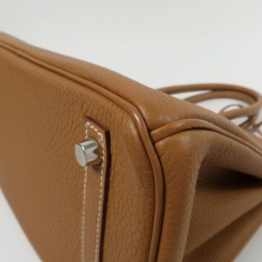 HERMES Togo皮革Birkin 30手挽袋Gold-14