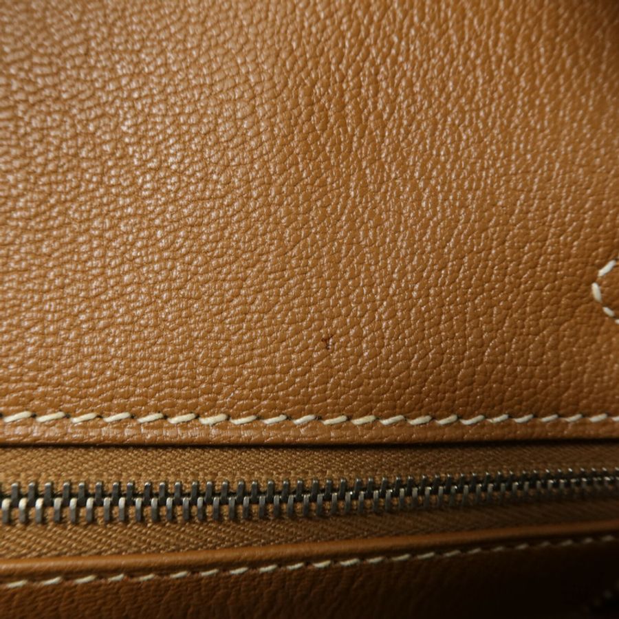 HERMES Togo皮革Birkin 30手挽袋Gold-15