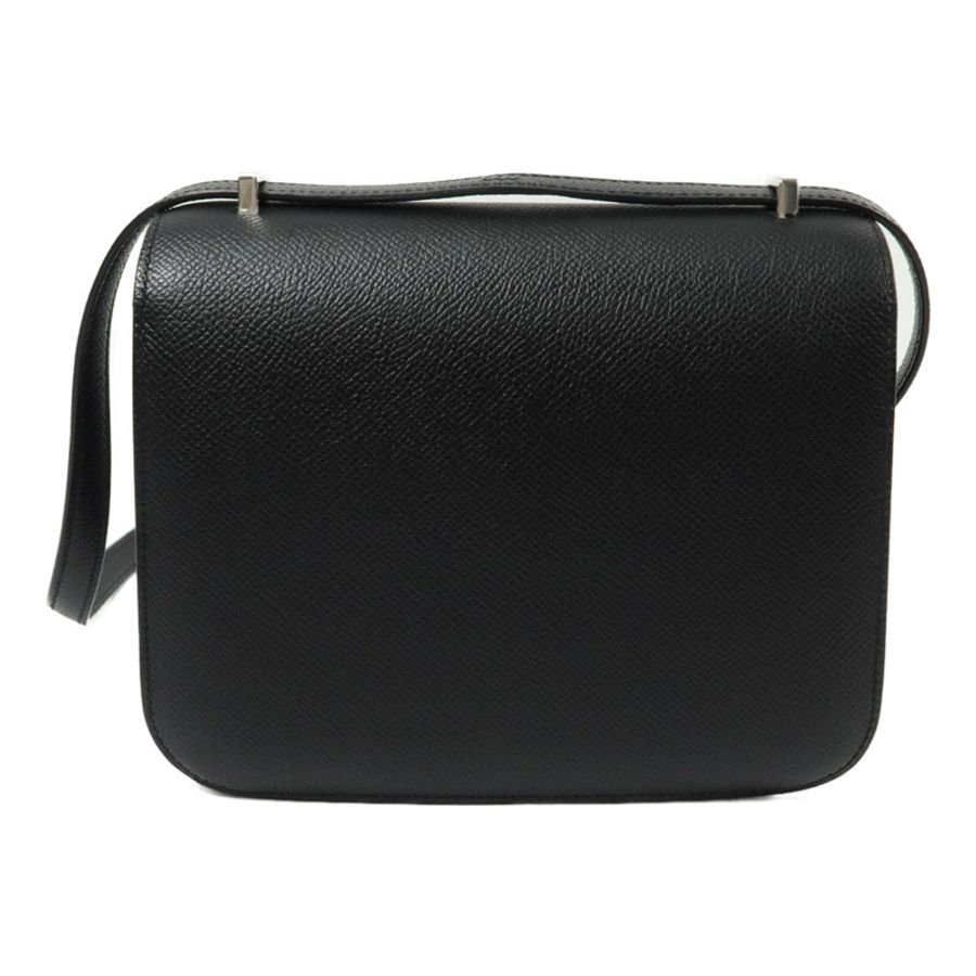 HERMES Epspm皮革Constance Mini肩背袋Noir-2