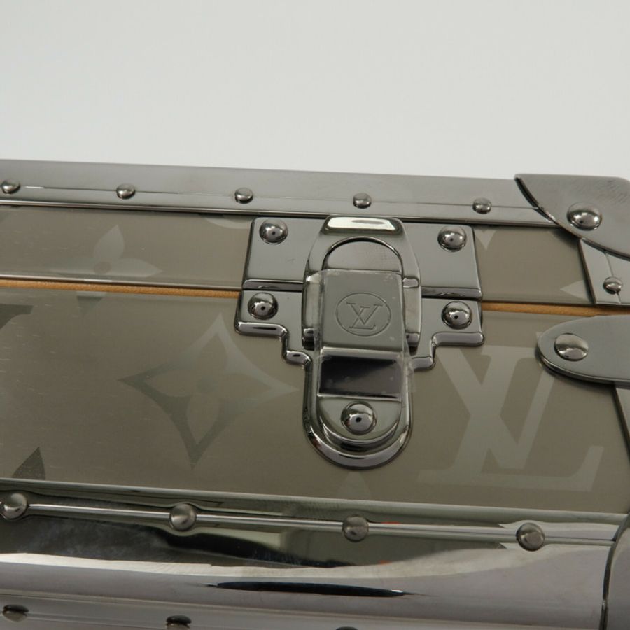 LOUIS VUITTON Monogram Titanium Clutch Box手拿包-8
