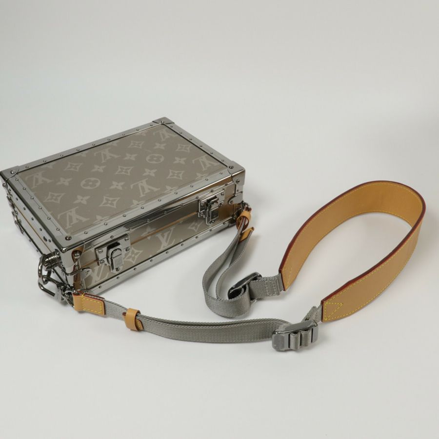 LOUIS VUITTON Monogram Titanium Clutch Box手拿包-9