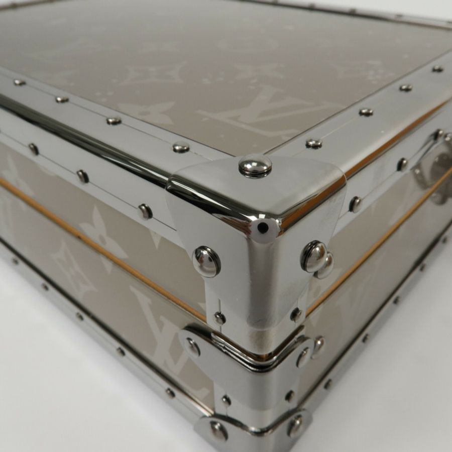 LOUIS VUITTON Monogram Titanium Clutch Box手拿包-12