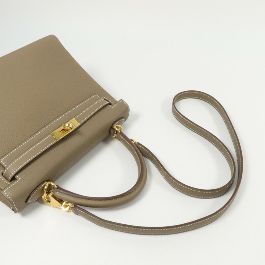 HERMES Togo皮革Kelly 25手挽肩背兩用袋-11