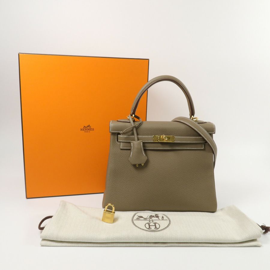 HERMES Togo皮革Kelly 25手挽肩背兩用袋-12