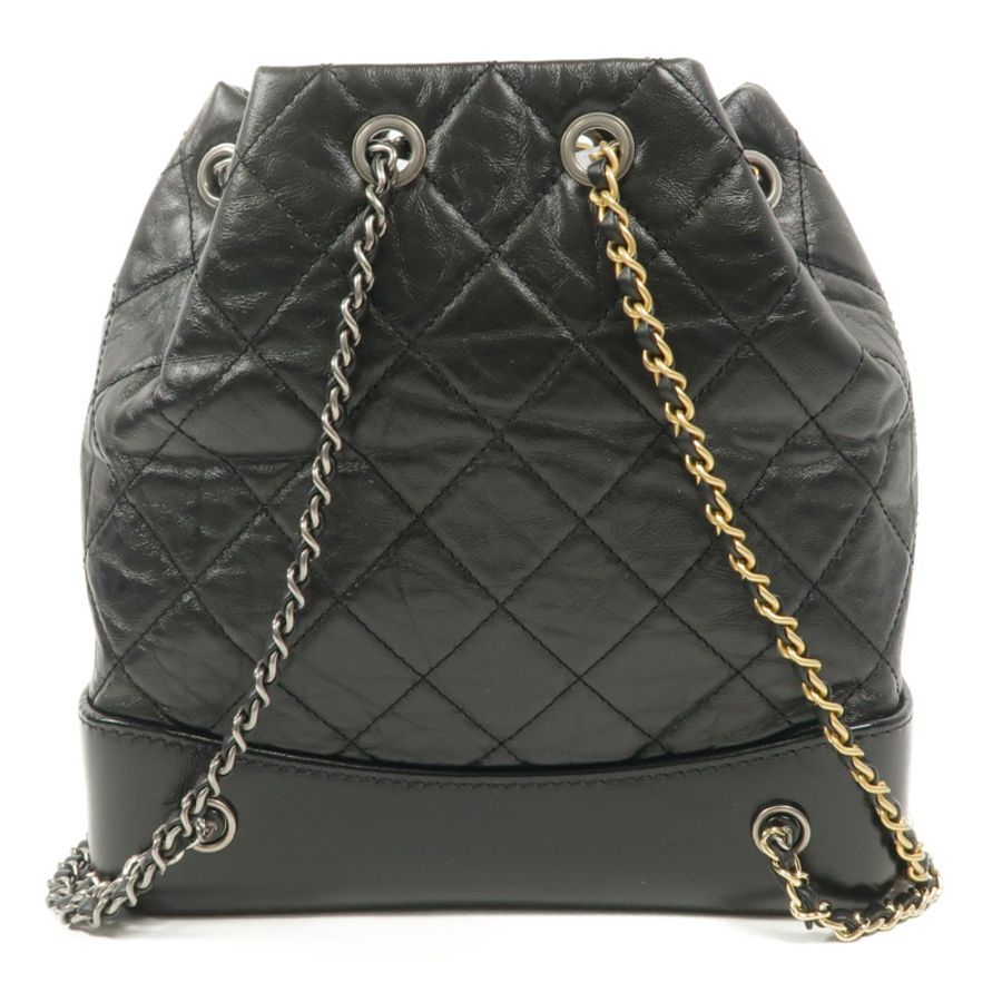 CHANEL 牛皮皮革Gabrielle BackPack鏈帶背包-1