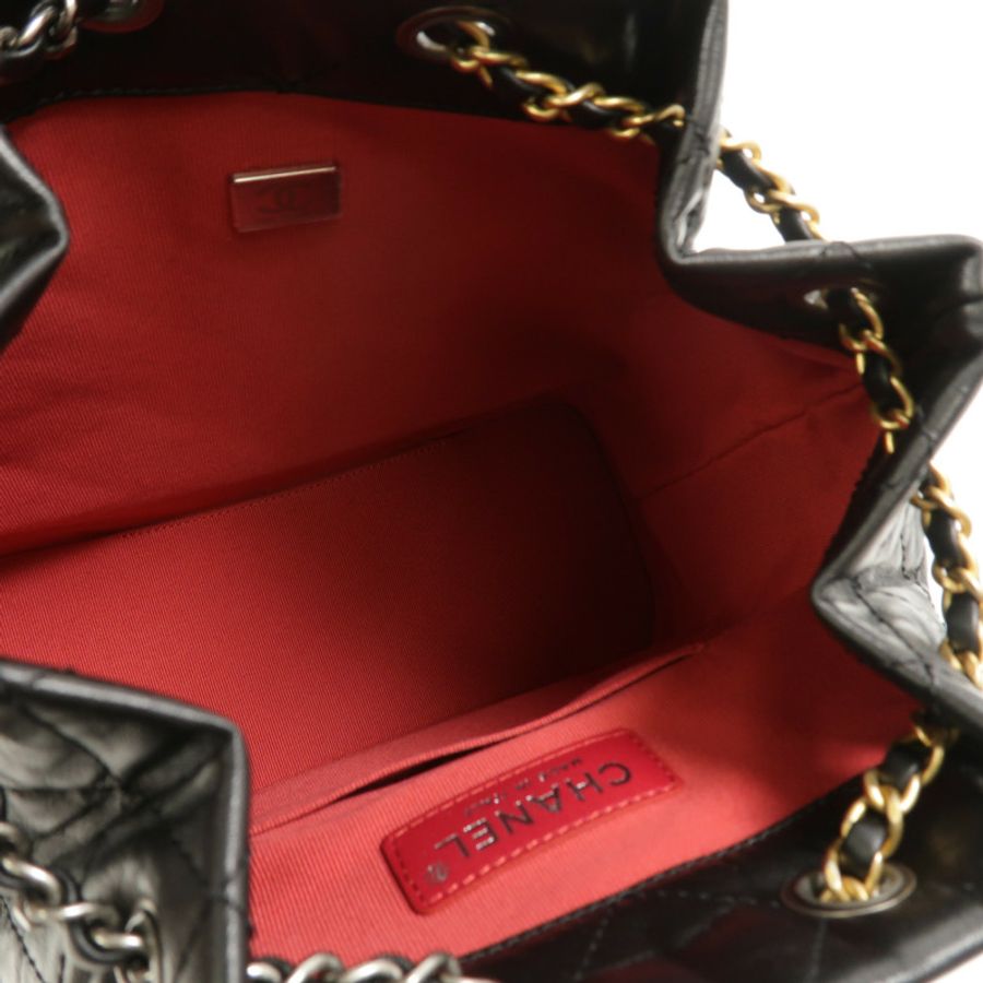 CHANEL 牛皮皮革Gabrielle BackPack鏈帶背包-4