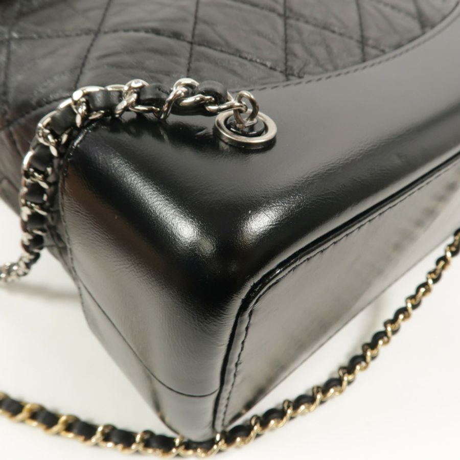 CHANEL 牛皮皮革Gabrielle BackPack鏈帶背包-13