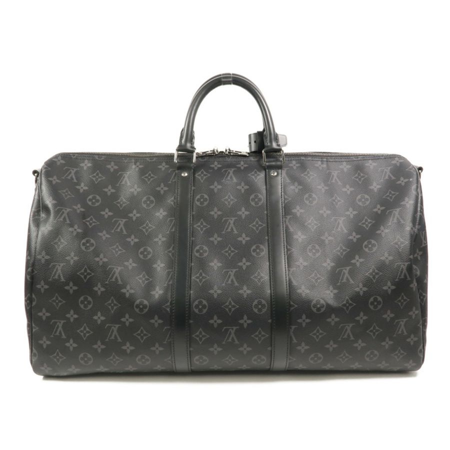 LOUIS VUITTON Monogram Eclipse Keepall Bandouliere 55手挽肩背兩用袋-1