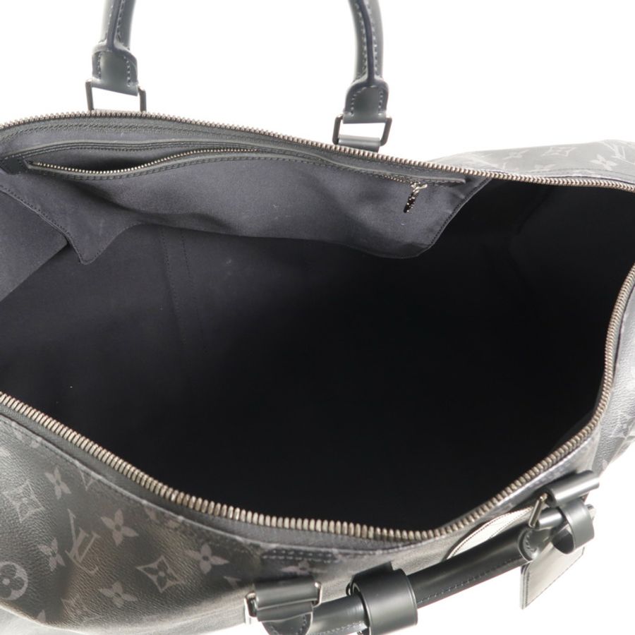 LOUIS VUITTON Monogram Eclipse Keepall Bandouliere 55手挽肩背兩用袋-4