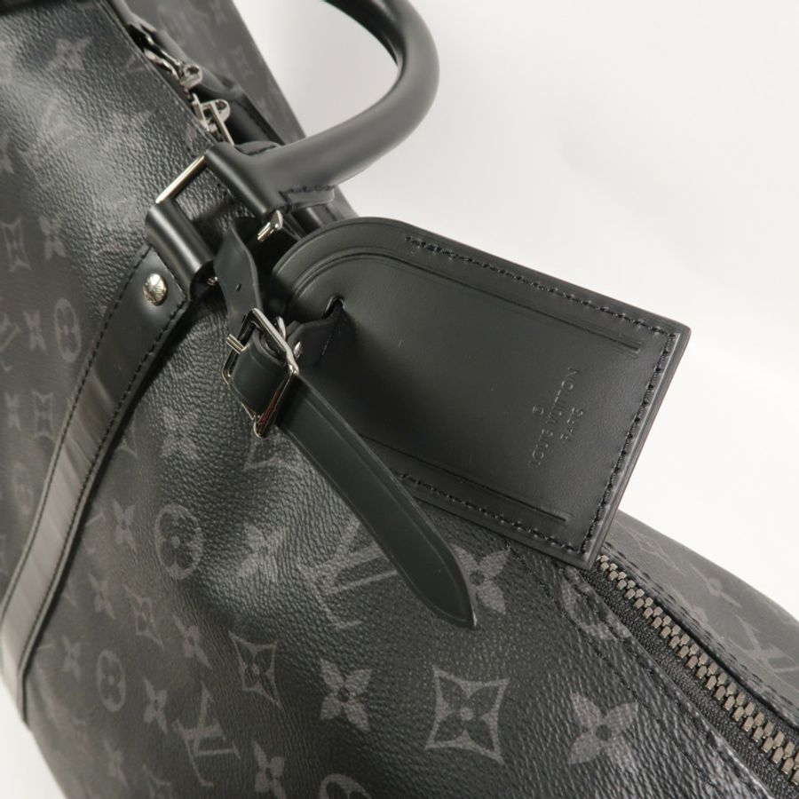 LOUIS VUITTON Monogram Eclipse Keepall Bandouliere 55手挽肩背兩用袋-6