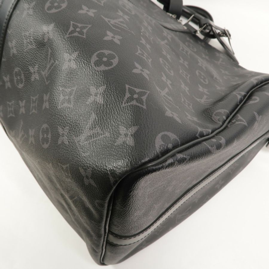 LOUIS VUITTON Monogram Eclipse Keepall Bandouliere 55手挽肩背兩用袋-9