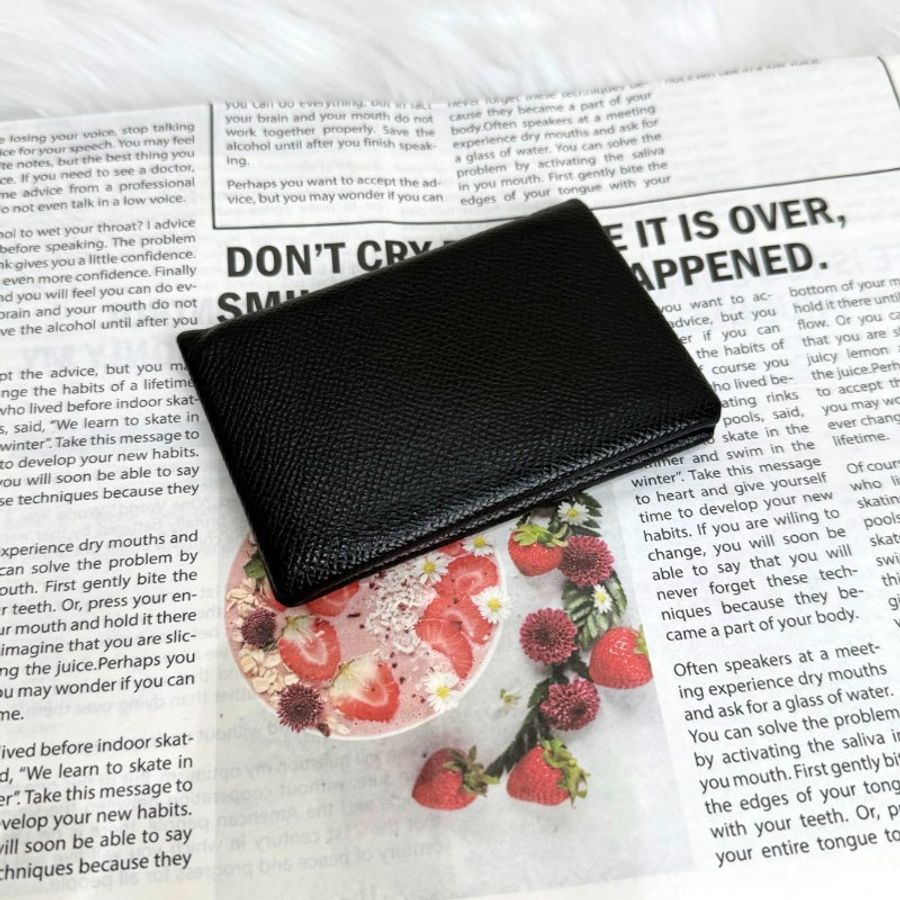 Hermès Calvi 卡包 Noir黑色 牛皮-1