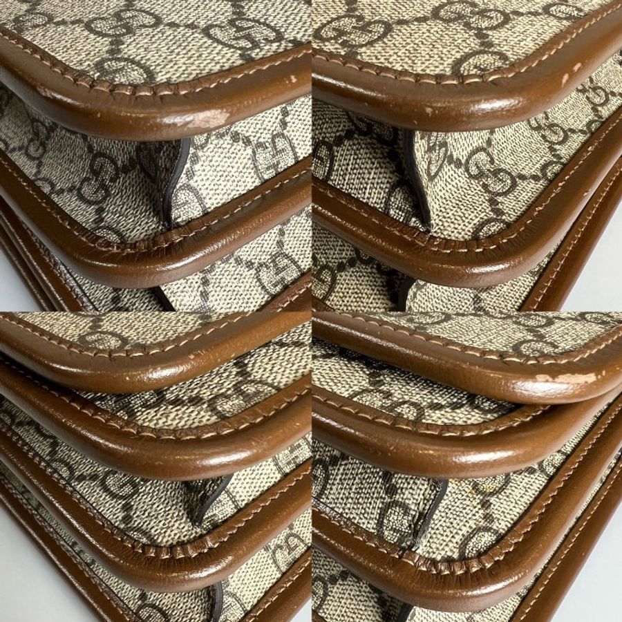 GUCCI 671620 老花掀蓋方包-10