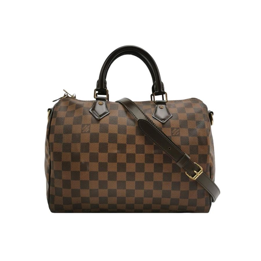 Louis Vuitton路易威登 Speedy 30 肩带款 棋盤格 手提包-0