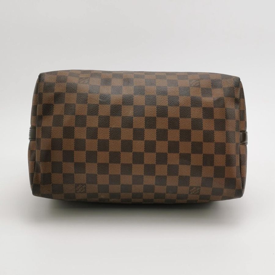 Louis Vuitton路易威登 Speedy 30 肩带款 棋盤格 手提包-4