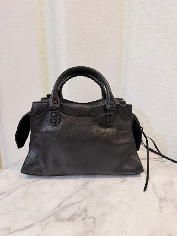 Balenciaga 黑牛皮neo classic city手提斜背機車包-1