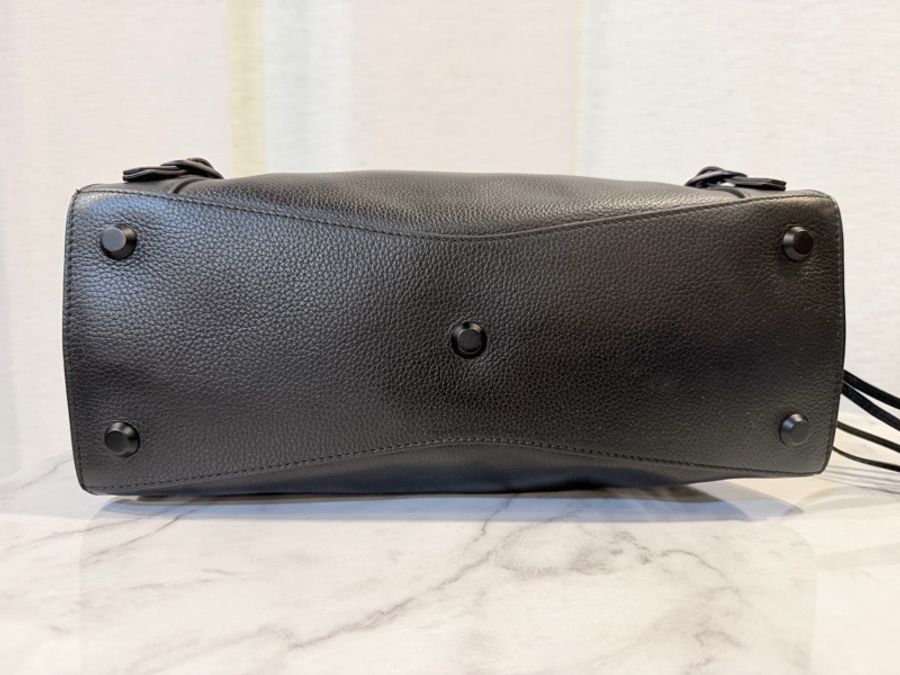 Balenciaga 黑牛皮neo classic city手提斜背機車包-11