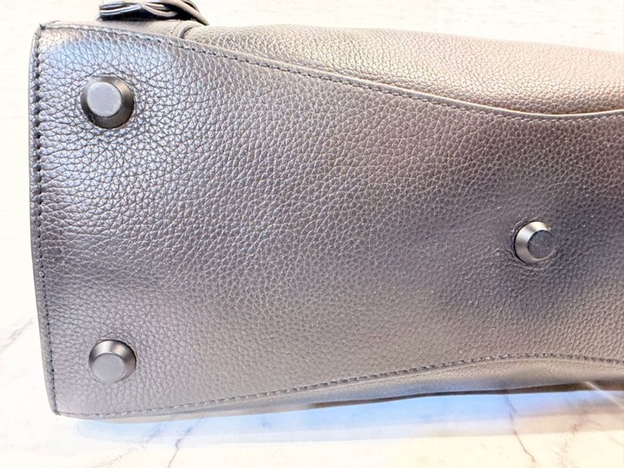 Balenciaga 黑牛皮neo classic city手提斜背機車包-12
