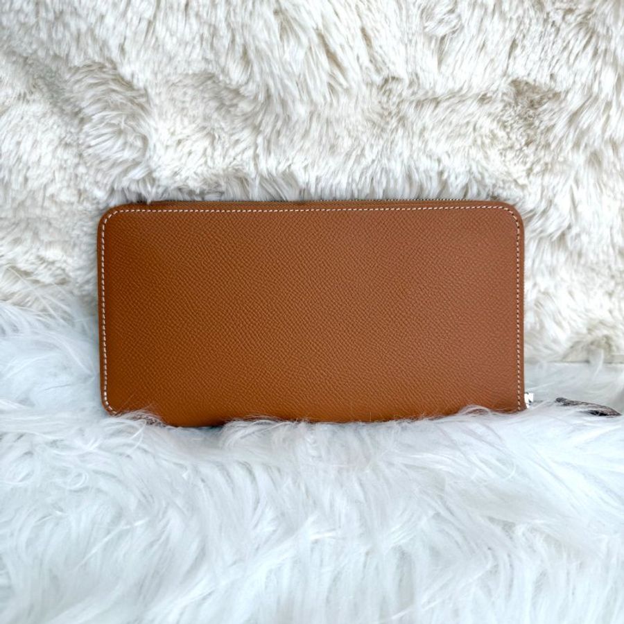 Hermès Silk''In Classique 金棕色 Epsom 中號 印花-1