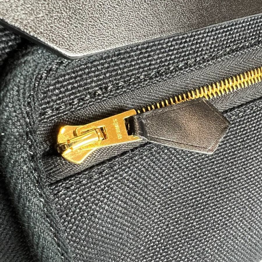 HERMES K刻 黑金HERBAG MINI肩背包-11