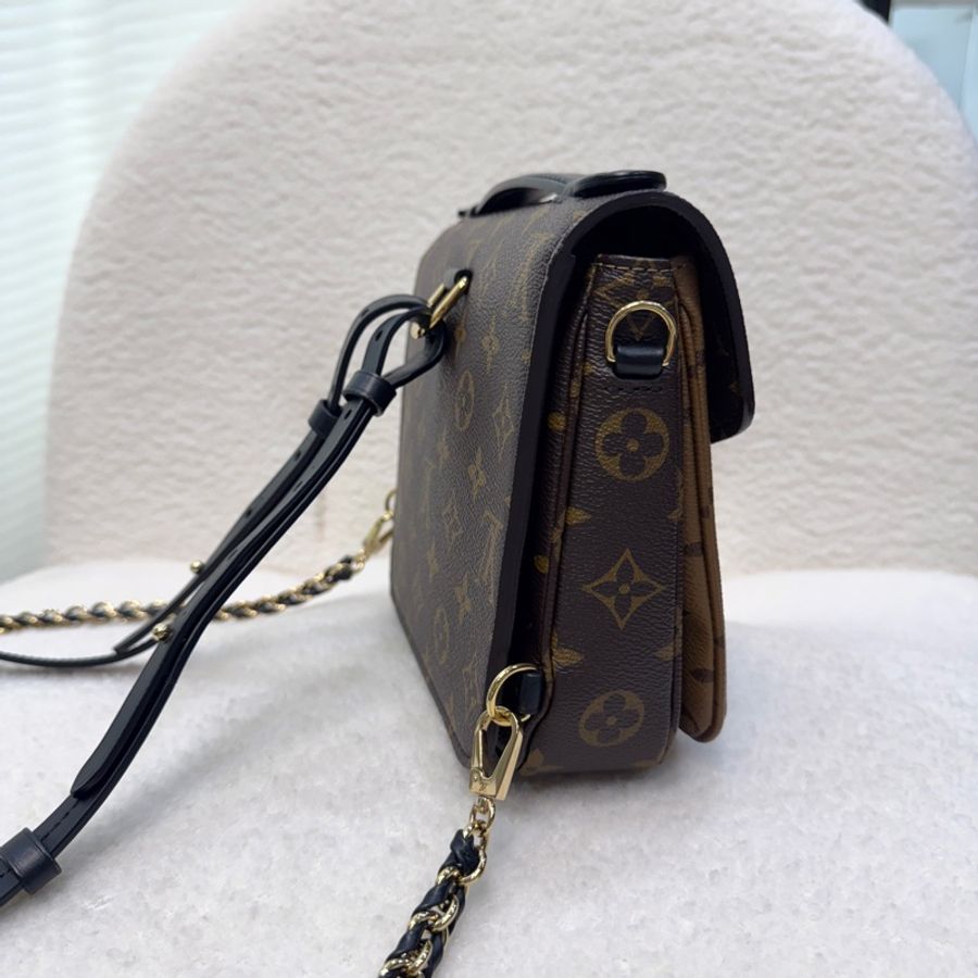 路易威登六種背法後背包LV經典雙色老花Monogram Pochette Métis雙肩包後背包M11941-7
