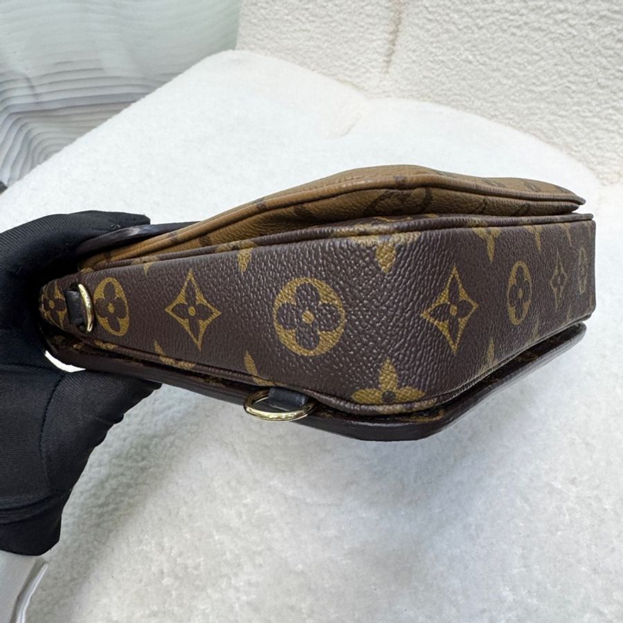 路易威登六種背法後背包LV經典雙色老花Monogram Pochette Métis雙肩包後背包M11941-11