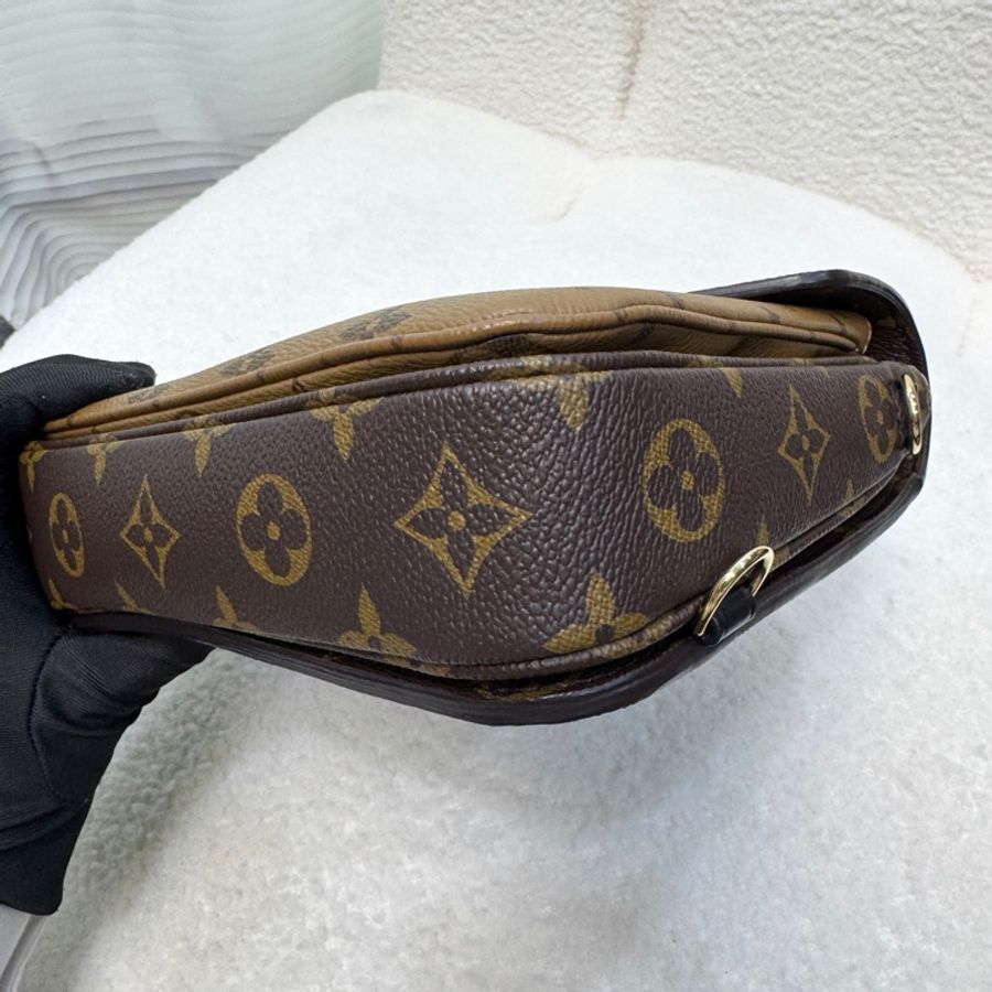 路易威登六種背法後背包LV經典雙色老花Monogram Pochette Métis雙肩包後背包M11941-12