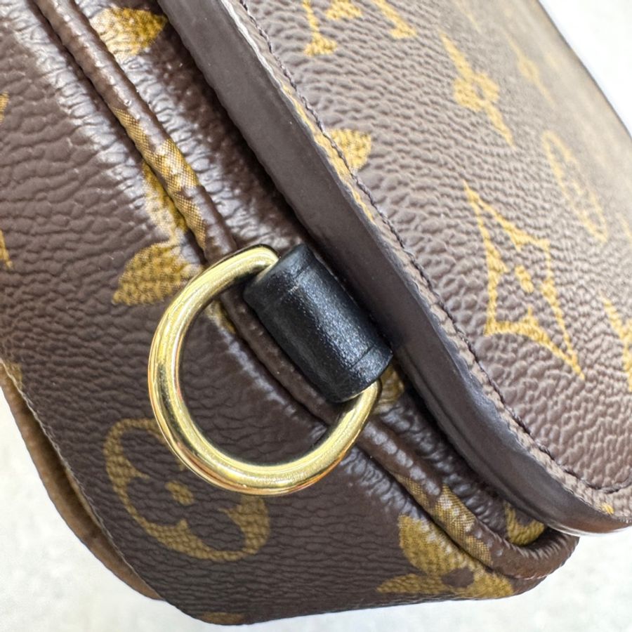 路易威登六種背法後背包LV經典雙色老花Monogram Pochette Métis雙肩包後背包M11941-23