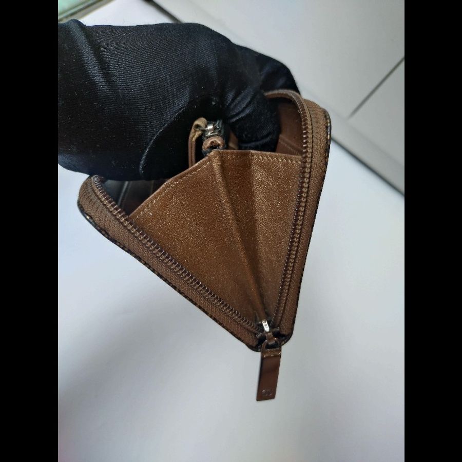 Chanel 古銅金牛皮拉鍊長夾-10