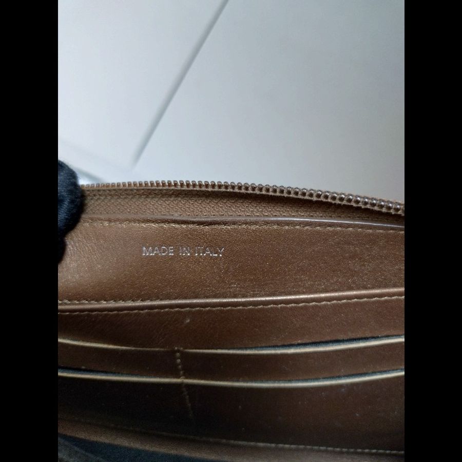 Chanel 古銅金牛皮拉鍊長夾-14