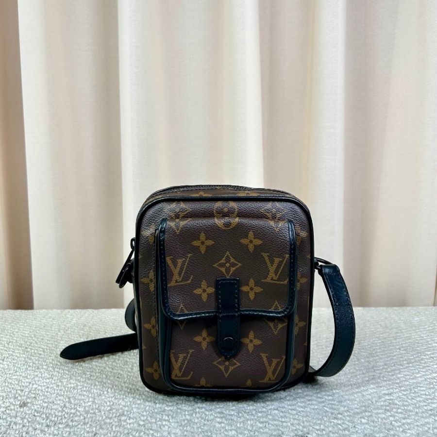 LV路易威登Christopher老花相機包 經典老花-0