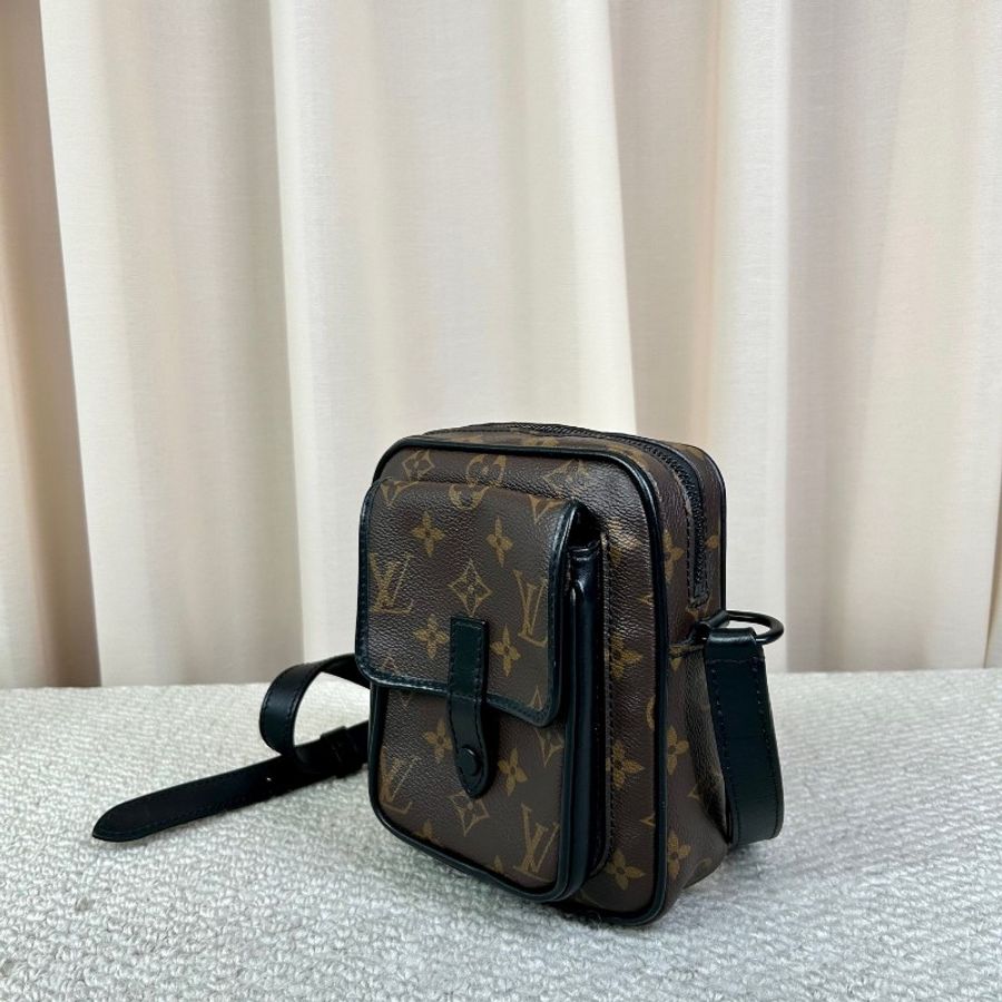 LV路易威登Christopher老花相機包 經典老花-3