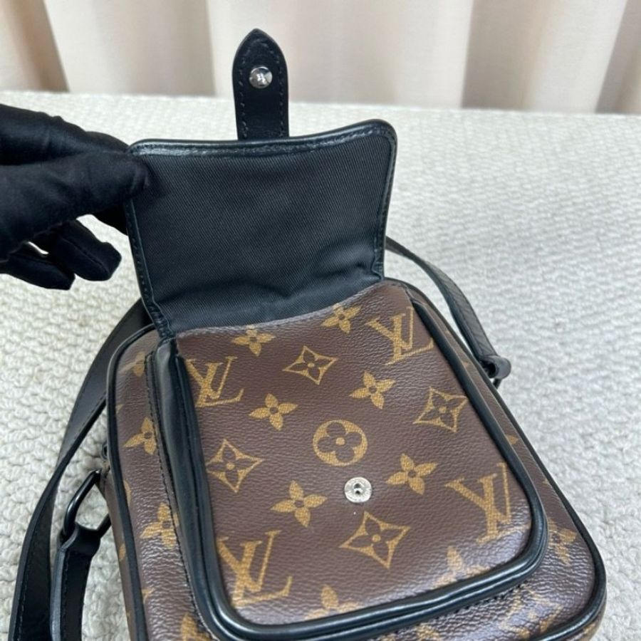 LV路易威登Christopher老花相機包 經典老花-5