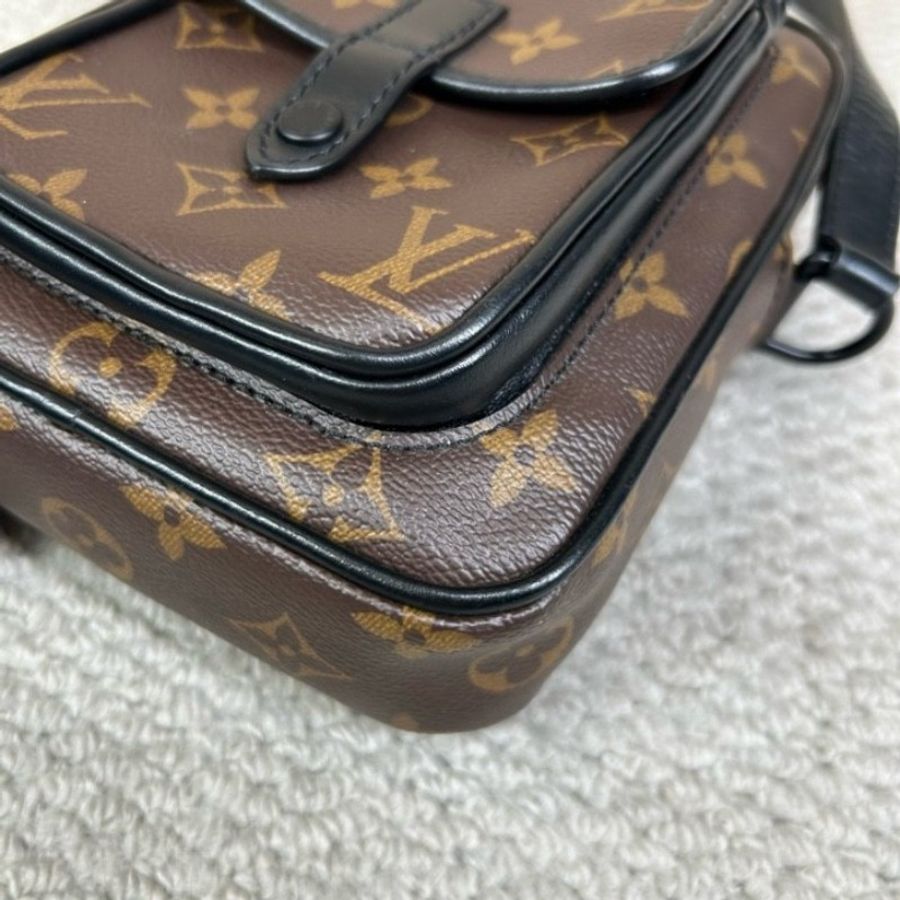 LV路易威登Christopher老花相機包 經典老花-7