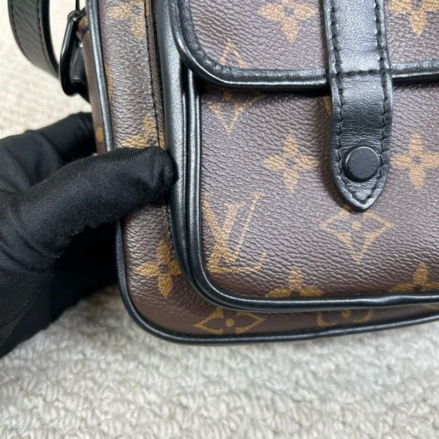 LV路易威登Christopher老花相機包 經典老花-13