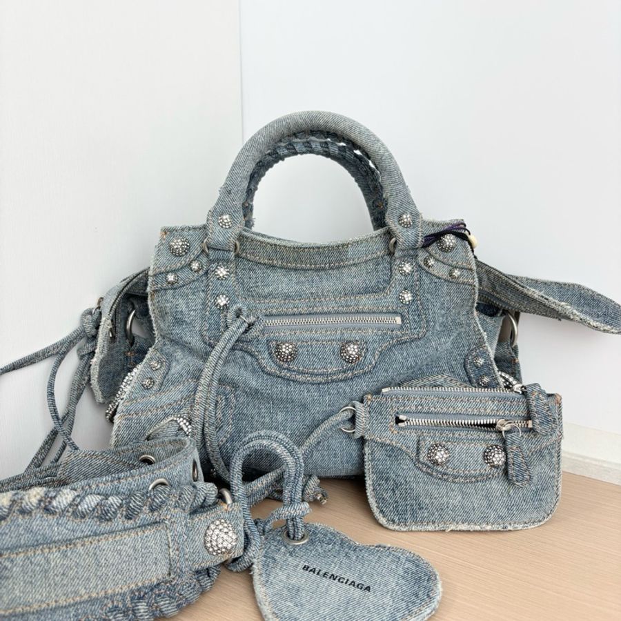 Balenciaga 巴黎世家機車包小號  26*17。-7