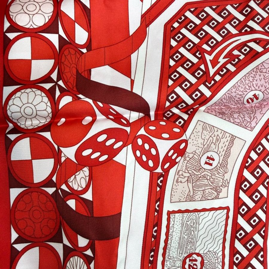 Hermès 棋盤絲巾 90 x 90-6