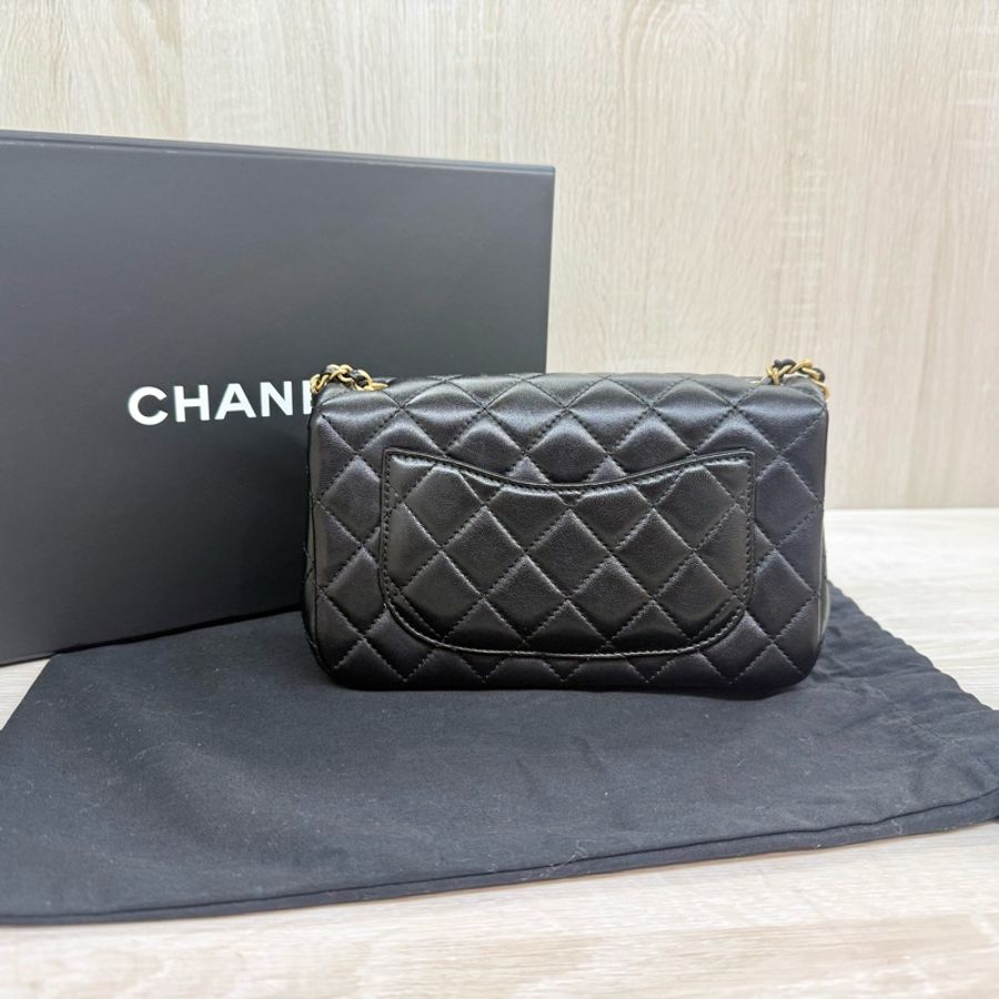 CHANEL黑金羊皮雙C調節CF20/AS5759-1
