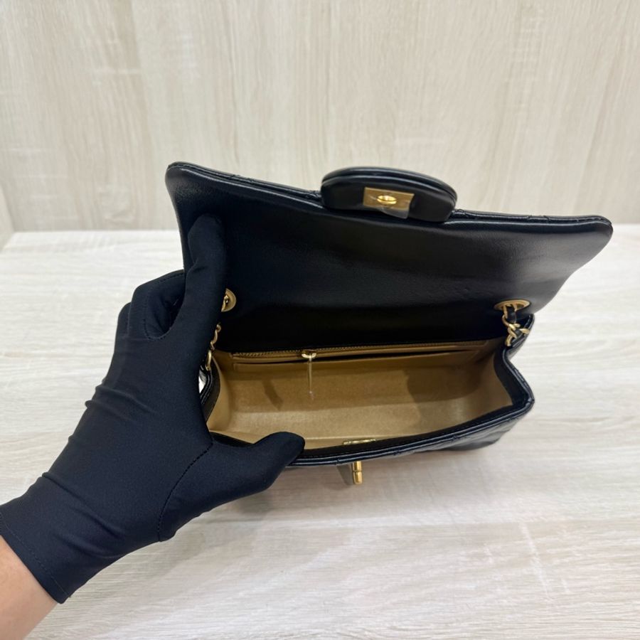 CHANEL黑金羊皮雙C調節CF20/AS5759-7