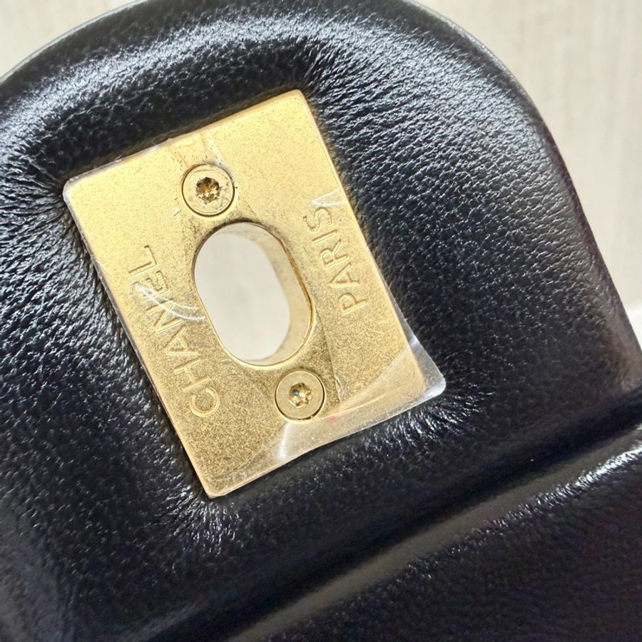 CHANEL黑金羊皮雙C調節CF20/AS5759-9