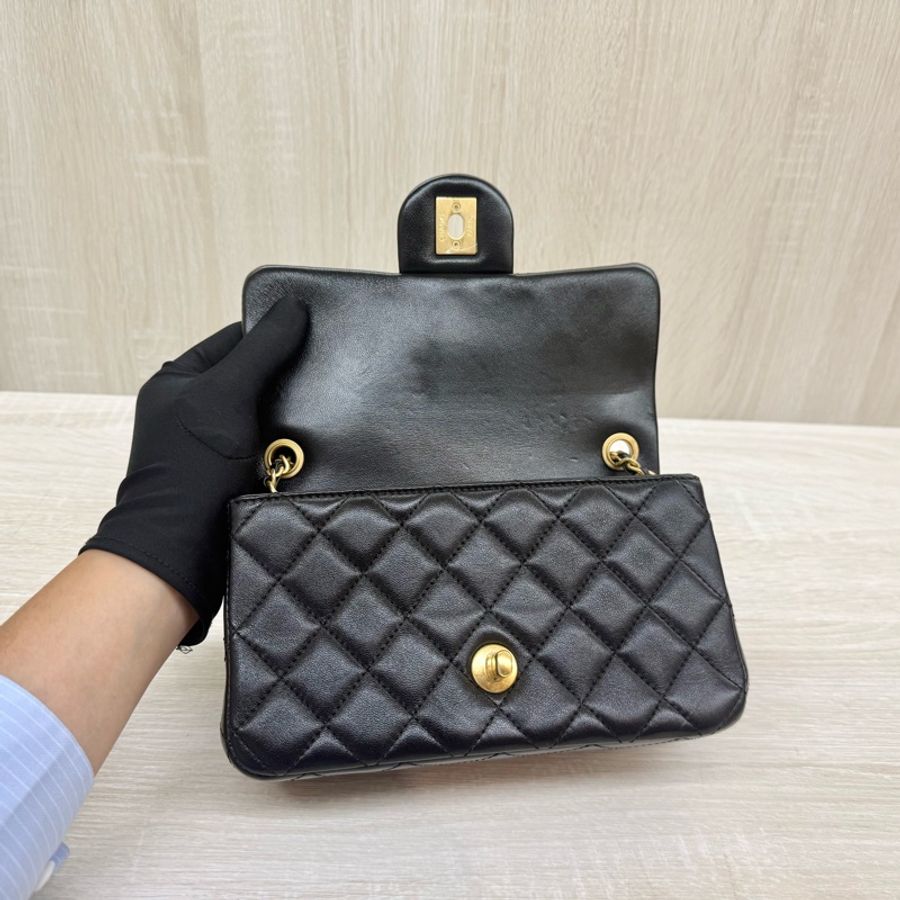 CHANEL黑金羊皮雙C調節CF20/AS5759-11