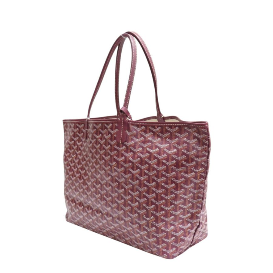 酒紅色 PVC塗層帆布 Saint Louis 肩背包【GOYARD 高雅德】 STLOUIPMLTY09CL09P-2
