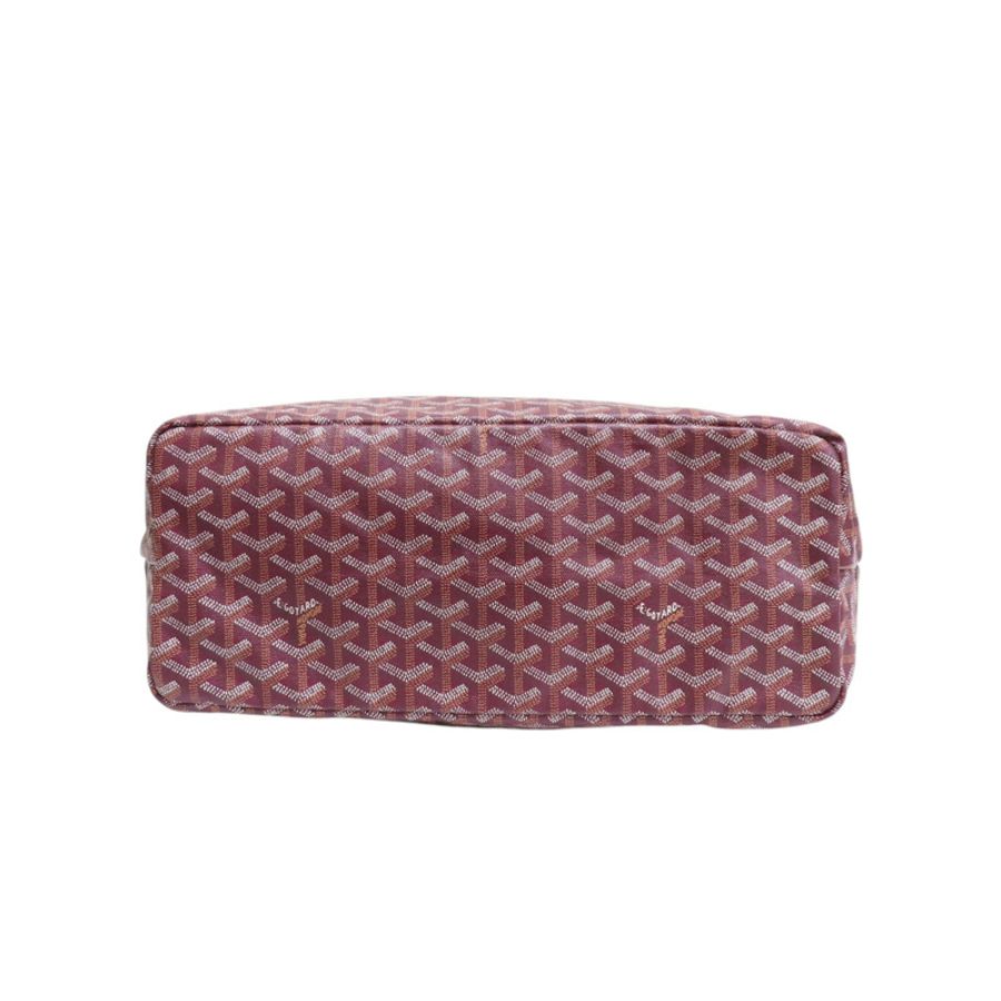 酒紅色 PVC塗層帆布 Saint Louis 肩背包【GOYARD 高雅德】 STLOUIPMLTY09CL09P-3