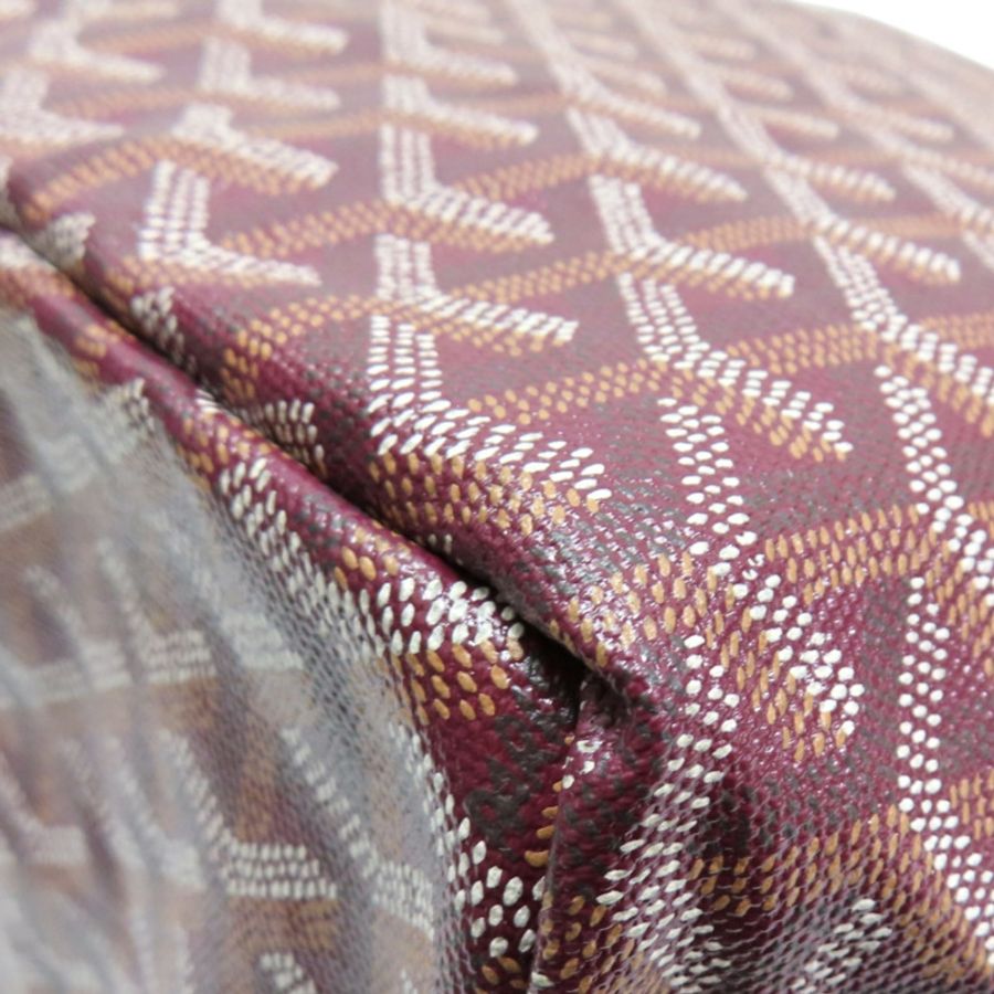 酒紅色 PVC塗層帆布 Saint Louis 肩背包【GOYARD 高雅德】 STLOUIPMLTY09CL09P-6
