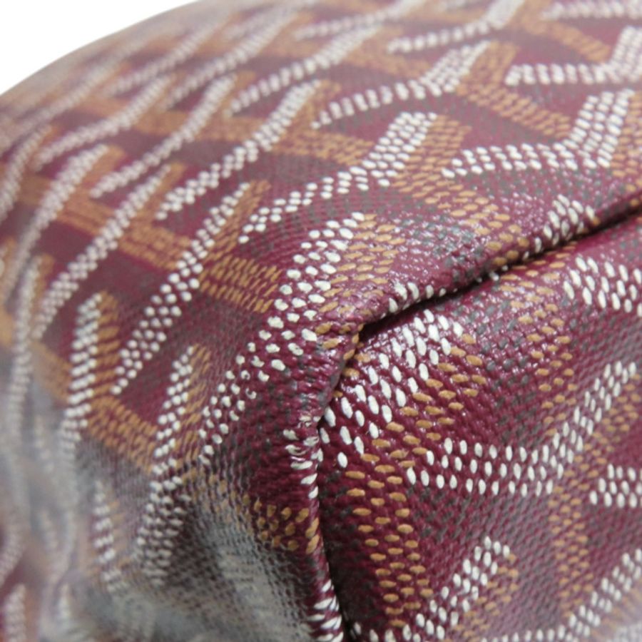 酒紅色 PVC塗層帆布 Saint Louis 肩背包【GOYARD 高雅德】 STLOUIPMLTY09CL09P-7